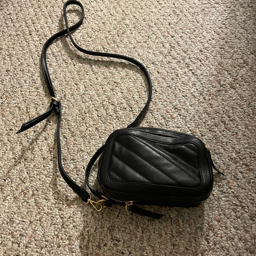 Small black camera bag